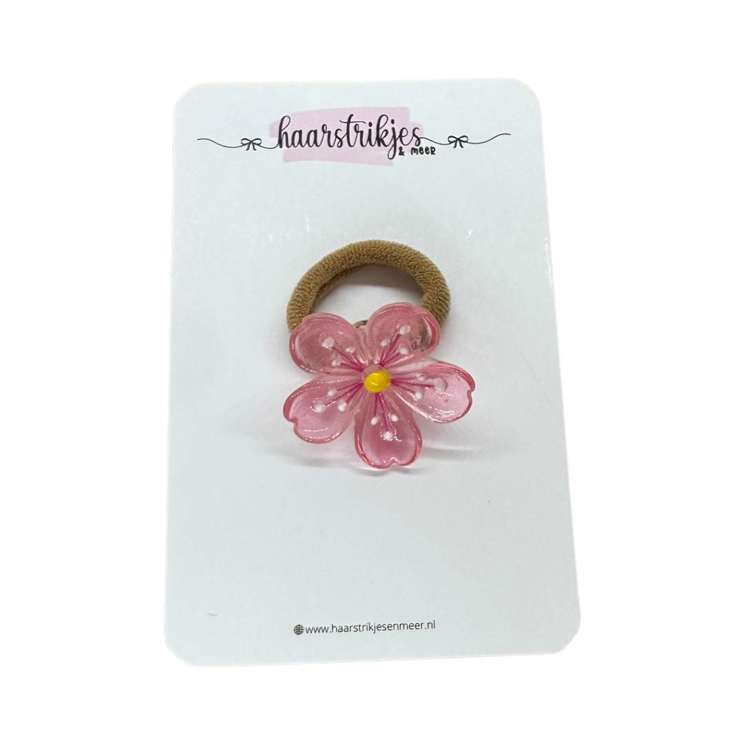 Elastiekje | Klein - Roze bloesem