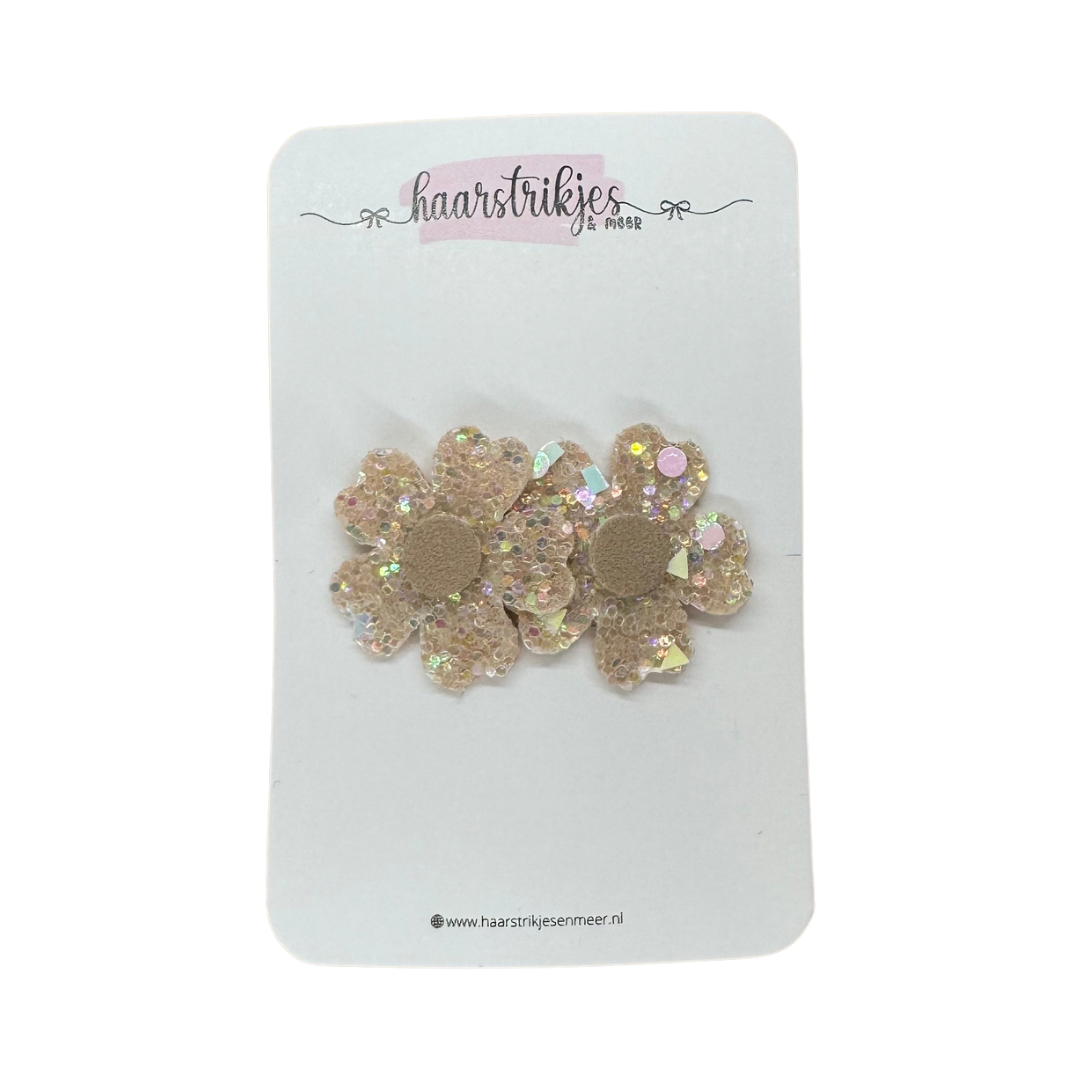 Antislip - Zand glitter bloem