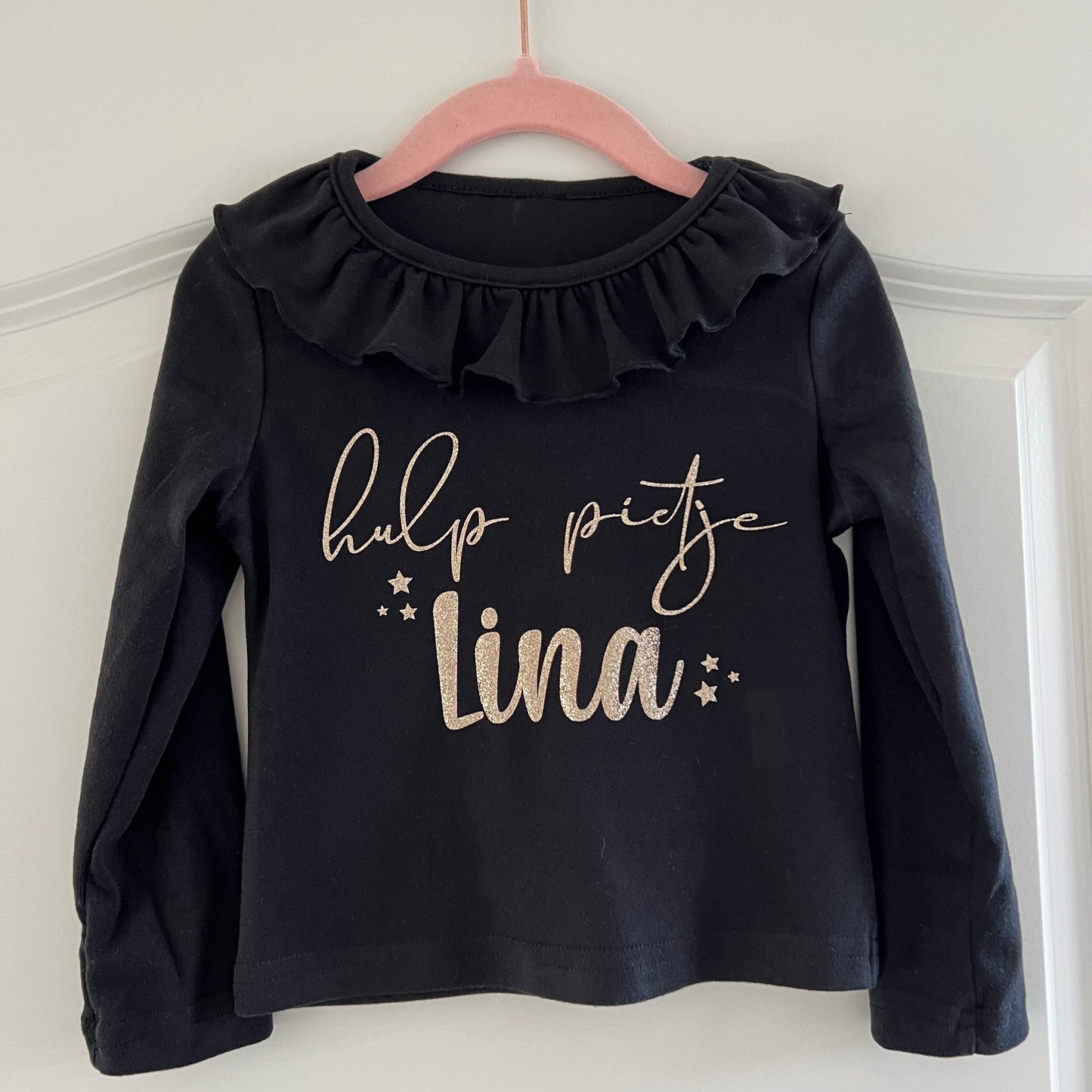 Sinterklaas | Pieten shirt met kraagje - Zwart