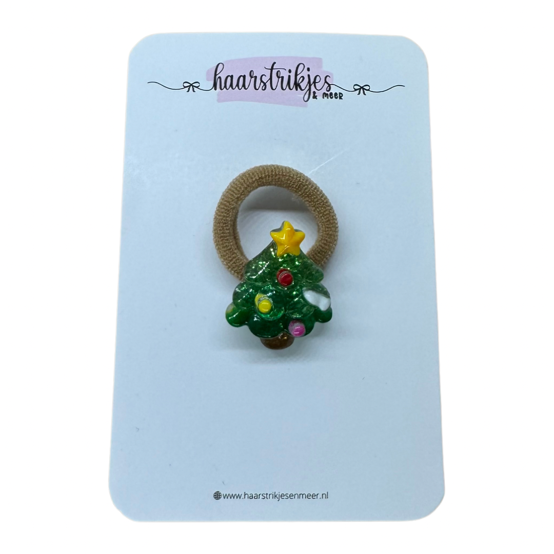 Elastiekje | Klein - Glitter kerstboom