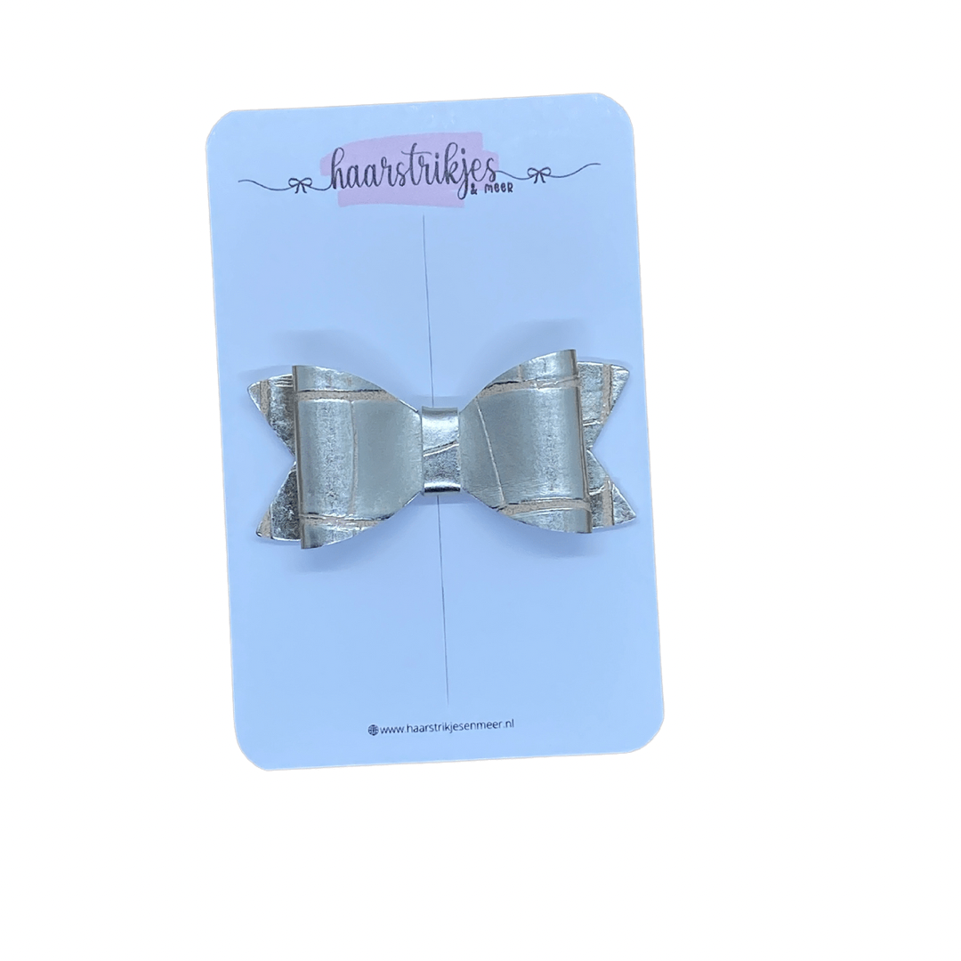 Fenna - Champagne metallic krokodillen print