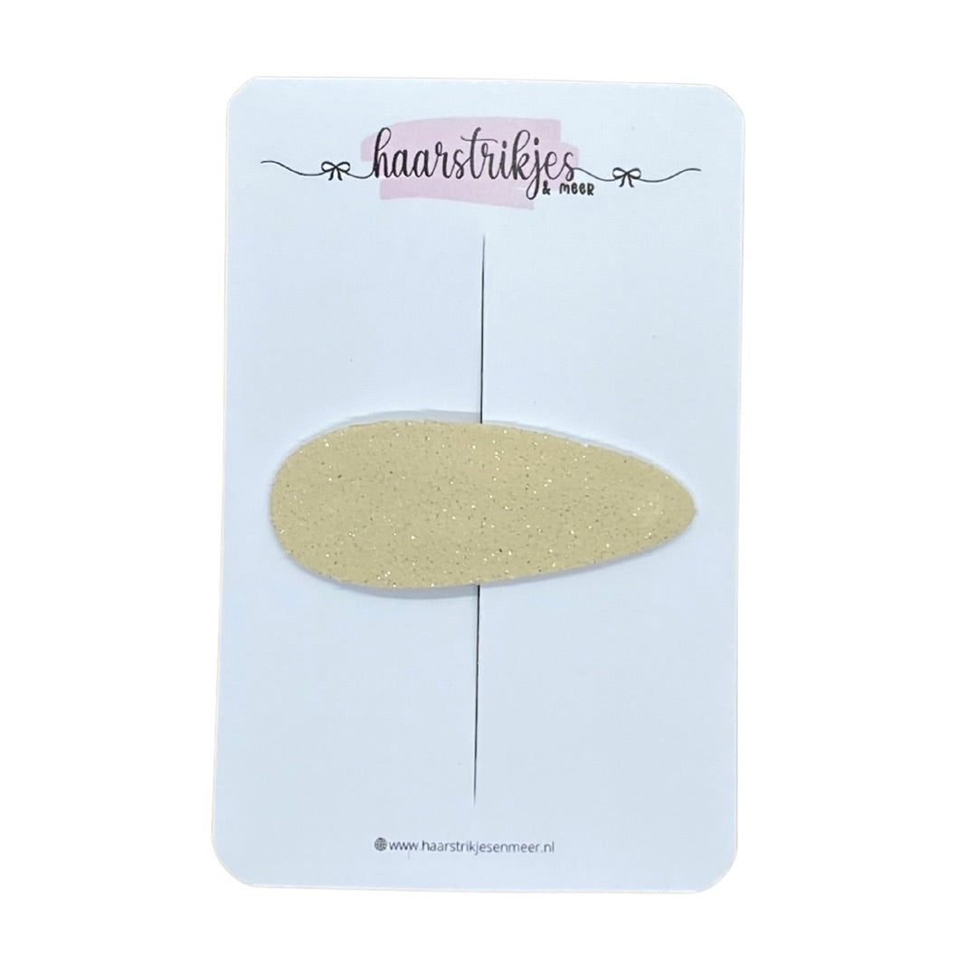 Emma 4cm - Creme subtiel glitter