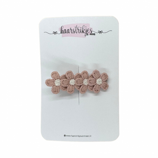 Alligator - Small oud roze bloemetjes