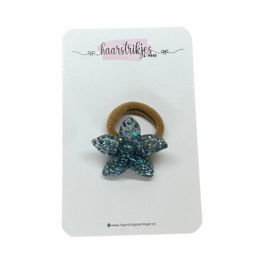 Elastiekje | Klein - Zeester blauw