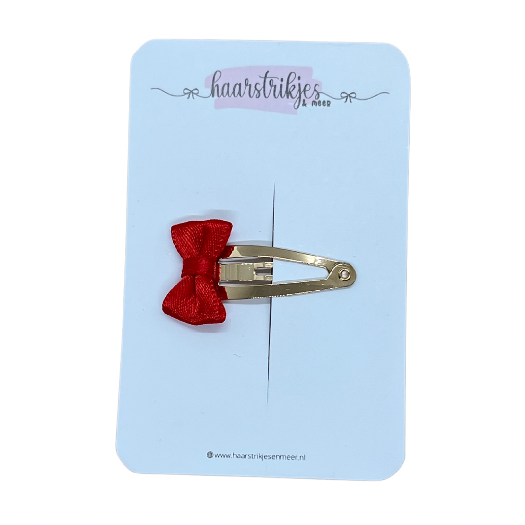 Klikklak 3cm - Mini strikje rood/goud