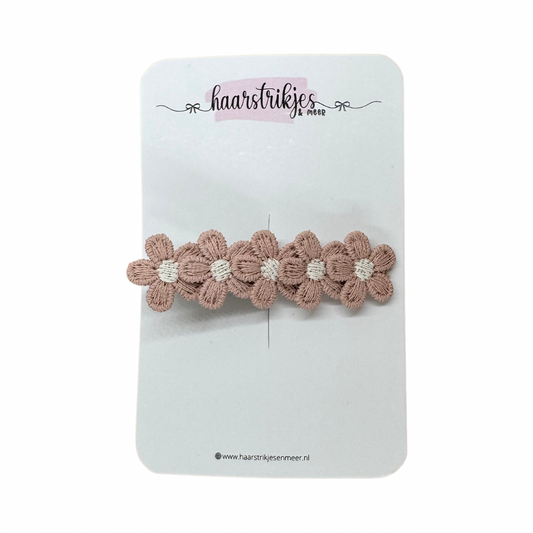 Alligator - Medium oud roze bloemetjes (kopie)