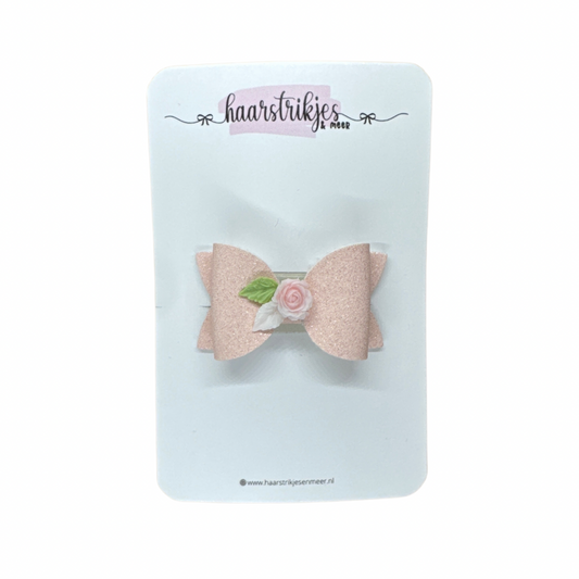 Antislip | Fay small - Roze met roosje