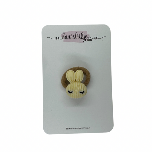 Elastiekje - Creme haasje