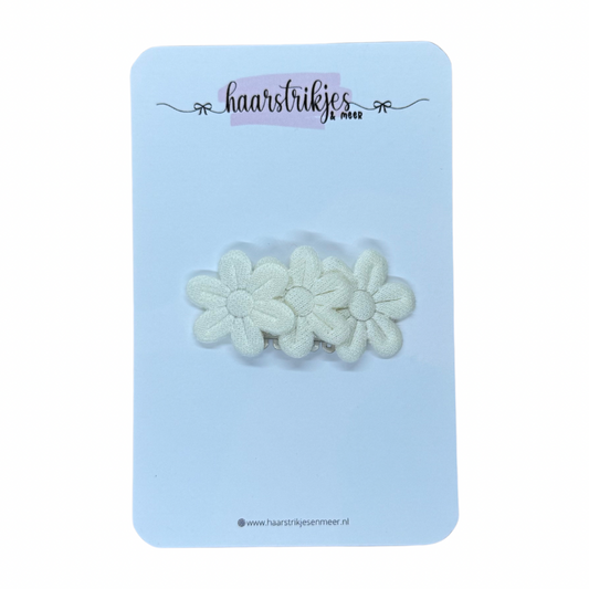 Antislip clipje - Bloem egaal crème