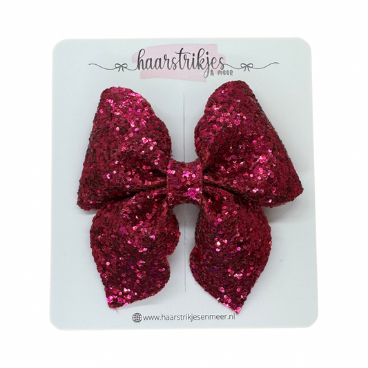 Tess - Fuchsia glitter