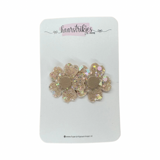 Antislip - Zand glitter bloem