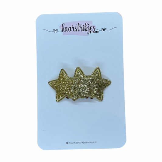 Antislip clipje - Ster gouden glitter