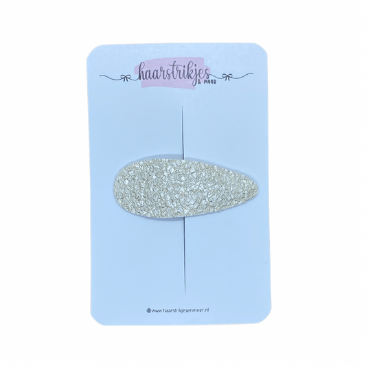 Emma 4cm - Champagne structuur subtiel glitter