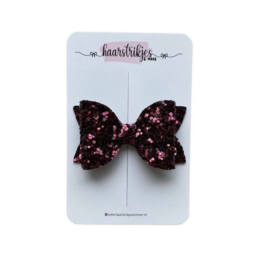 Fay medium - Bordeaux rood grof glitter