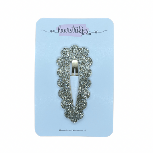 Jill 5cm - Champagne fijne glitter