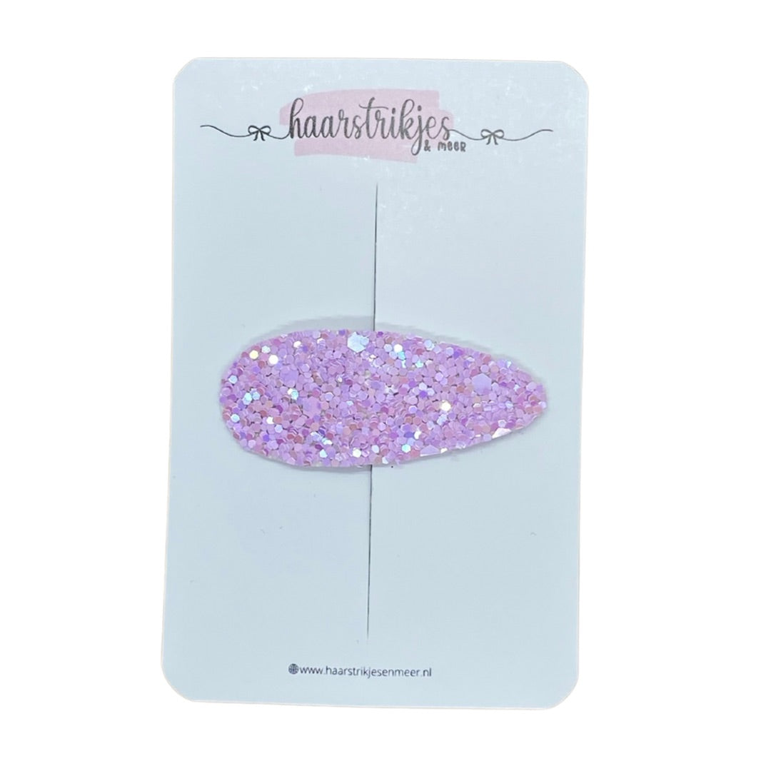 Emma 4cm - Lila glitter grof