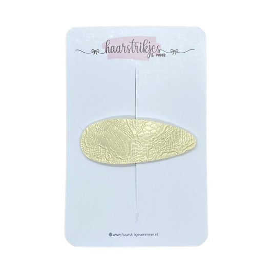 Emma 4cm - Licht geel structuur